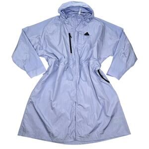 Adidas City Escape Windbreaker Blue Dawn Hooded Activewear XL Women